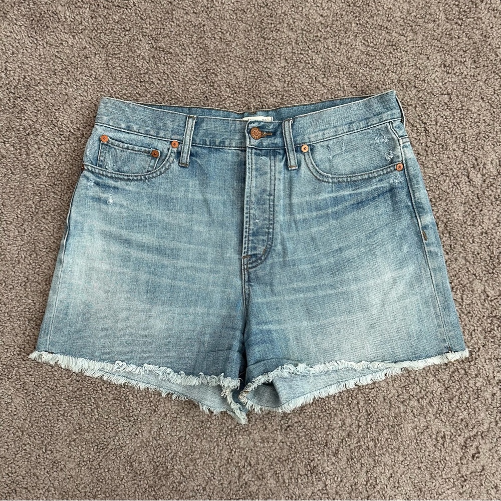 Madewell Light Wash Denim Jean Shorts